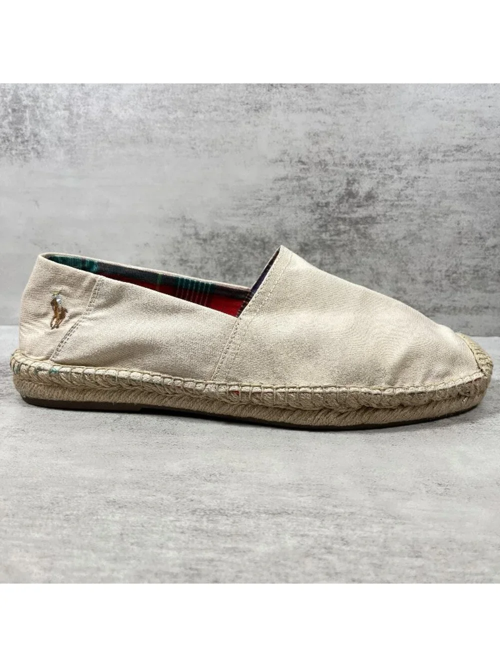 Polo Ralph Lauren Cevio Slip-on Canvas  Espadrilles - Men's Size 10 - Beige
